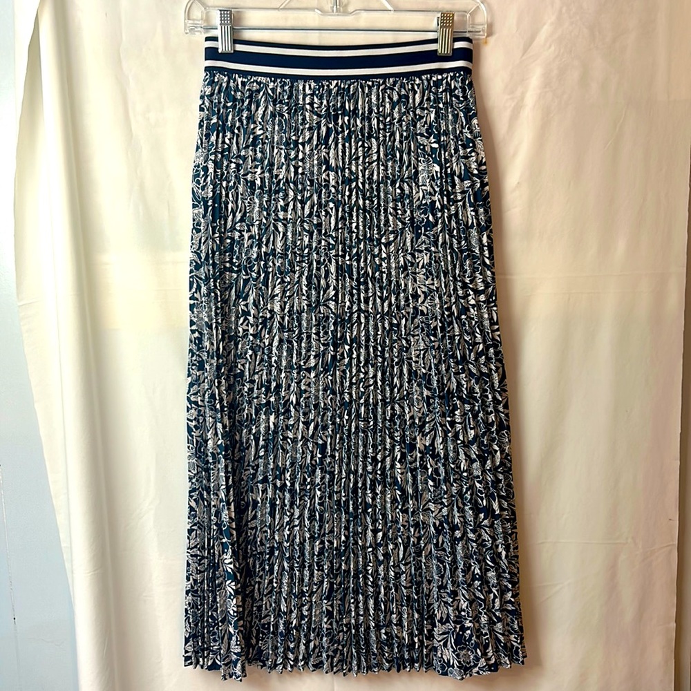 Joules floral midi skirt